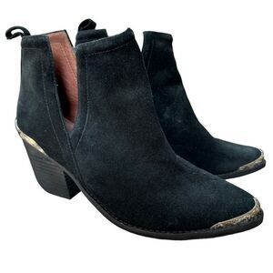 Jeffrey Campbell Cromwell Ankle Boot Pointed Women’s Size 8.5 Black Leather